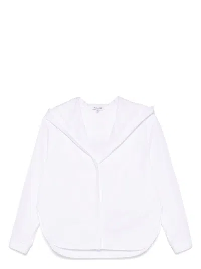 Alaïa Women's White Hooded Shirt