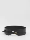 Alaïa Large Calf Leather Belt With Gold-tone Buckle