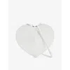 Alaïa Womens Blanc Optique Le Coeur Heart-shaped Leather Cross-body Bag In White