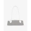 Alaïa Womens Blanc Optique Le Teckel Fishnet Medium Leather Shoulder Bag