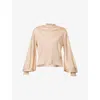 Alaïa Womens Alaia Oversized Fine-knit Jumper In Neutral