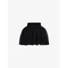 Alaïa Womens Ribbed Skater Open-knit Mini Skirt Noir Alaia In Noir Alaia