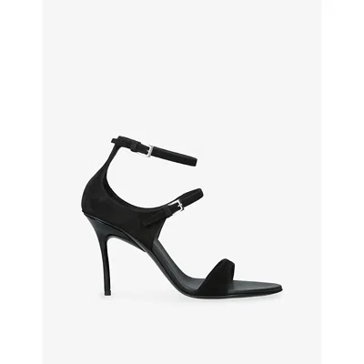 Alaïa Womens Black Drop Strappy 90 Leather Sandals Eur 39 / 6 Uk In Multi