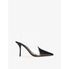 Alaïa Black Calfskin Leather 90 Mules In Black