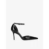 Alaïa Womens Azzedine Alaia Drop 90 Leather Pumps In Black