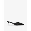 Alaïa Le Caur 3d 55 Satin Mules In Black