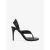 Alaïa Leather Thong Slingback Sandals In Black