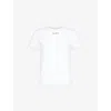 Alaïa Alaia White Cotton T-shirt With Logo Women In Blanc