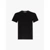 Alaïa Alaia Womens Blanc Noir Round-neck Cotton-jersey T-shirt