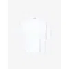 Alaïa Womens Open-back Round-neck Stretch-crepe T-shirt Blanc In Blanc