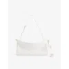 Alaïa Womens Blanc Optique Le Click East West Medium Leather Shoulder Bag In Blanc Optique