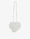 Alaïa Womens Blanc Optique Le Coeur Heart-shaped Leather Cross-body Bag In Blanc Optique