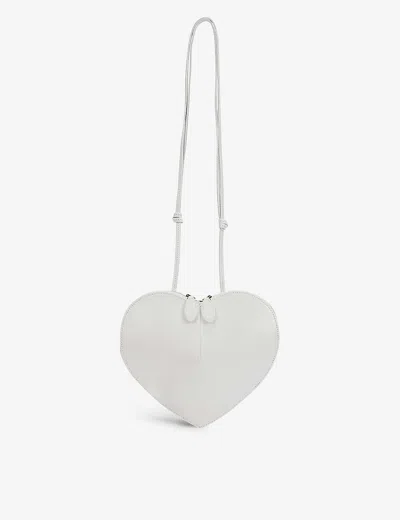 Alaïa Womens Blanc Optique Le Coeur Heart-shaped Leather Cross-body Bag