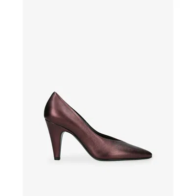 Alaïa Womens Alaia Pointed-toe 90 Leather Pumps In Brown