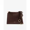 Alaïa Womens Brun Fonce Le Click Square Small Leather Shoulder Bag