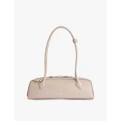 Alaïa Womens Alaia Le Teckel Leather Shoulder Bag In Neutral