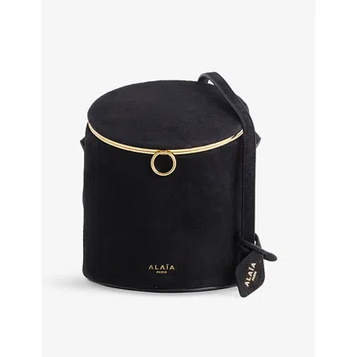 Alaïa Womens 999 - Noir La Canette Small Suede Bucket Bag In Black