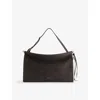 Alaïa Womens 840 - Anthracite Le Click East West Large Nubuck-leather Shoulder Bag