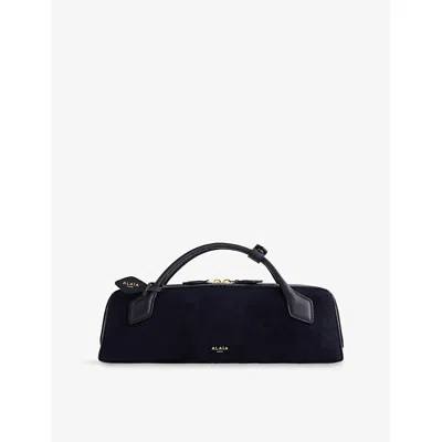 Alaïa Womens 537 - Minuit Le Teckel Medium Leather Shoulder Bag