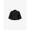 Alaïa Cropped Cotton-jersey Turtleneck T-shirt