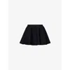 Alaïa Womens Godet Pleated Knitted Mini Skirt Noir Alaia In Noir Alaia