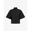 Alaïa Women Turtleneck T-shirt In Black