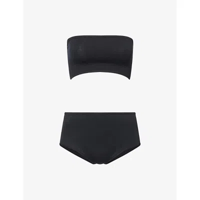 Alaïa Womens Alaia Second-skin Knit Lingerie Set In Black