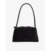 Alaïa Le Bouledogue Bowling Shoulder Bag In Nubuck Leather In Black
