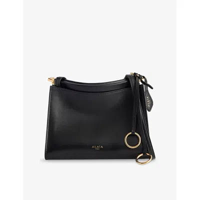 Alaïa Womens Noir Le Click Small Leather Shoulder Bag