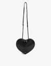 Alaïa Alaia Le Coeur Dove Coloured Leather Bag Women In Noir