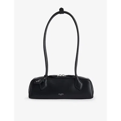 Alaïa Womens Le Teckel Small Leather Shoulder Bag Noir