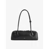 Alaïa Womens Noir Le Teckel Branded-tag Leather Shoulder Bag In Black