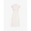 Alaïa Ruched Jersey Midi Dress In Orchidee