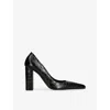 Alaïa Crocodile Printed Leather Pumps In Black