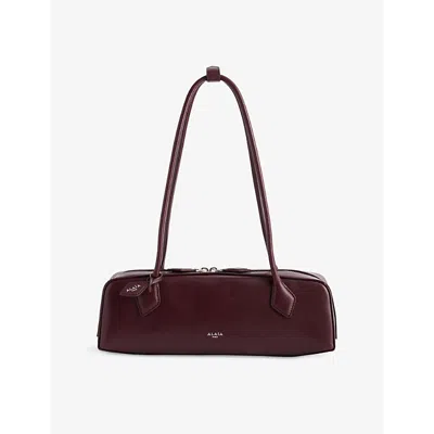 Alaïa Womens Alaia Teckel Small Leather Top-handle Bag In Rouge Grenat
