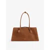 Alaïa Womens Alaia Le Teckel Shiny-grained Leather Tote Bag In Terre D Ombre