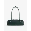 Alaïa Le Teckel Medium Shoulder Bag In Goatskin In Vert Bouteille