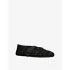 Alaïa Alaia Laser-cut Vienne Ballet Flats In Black Leather In Black