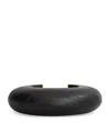 Alaïa Wood And Brass Bumper Cuff In Black