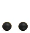 Alaïa Wood Sphere Earrings In Brown