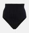 Alaïa Wool And Cashmere-blend Briefs In Black