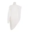 Alaïa Asymmetric Knit Cape Top In White
