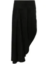 Alaïa Alaia Wool Asymmetric Skirt