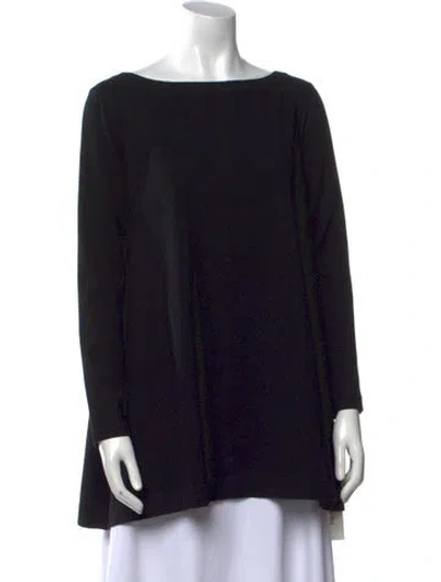 Pre-owned Alaïa Wool Bateau Neckline Sweater In Black