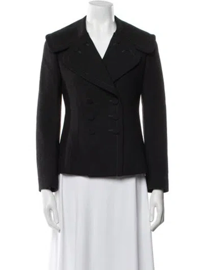 Pre-owned Alaïa Wool Blazer In Black