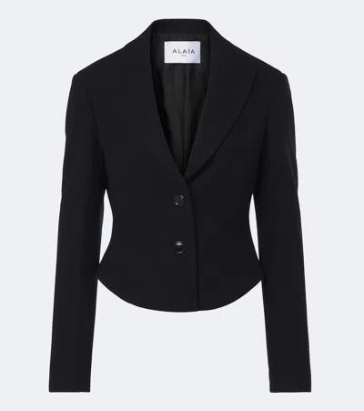 Alaïa Wool Blazer In Black