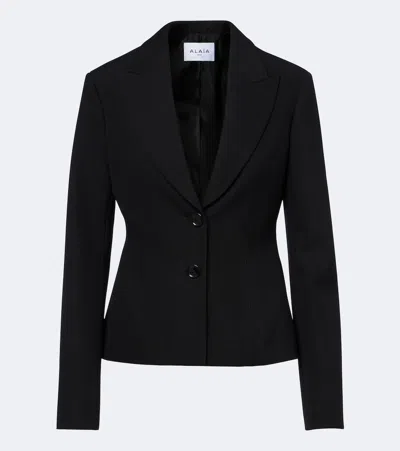 Alaïa Wool Blazer In Black