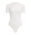 Alaïa Wool-blend Bodysuit In White