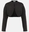 Alaïa Wool-blend Shrug In Black