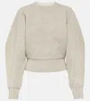 Alaïa Wool-blend Sweater In Beige